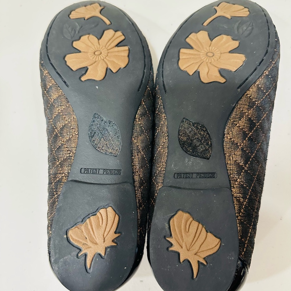 Born Leather Riley Quilted Ballet Flats Size 6,5 Patent Cap‎ Toe Comfort Shoes - Picture 8 of 10